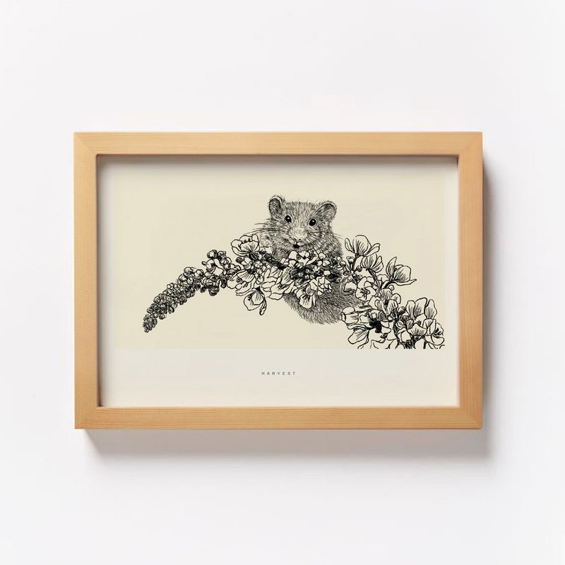 丰收鼠画像 装饰画 - 海报/装饰画/版画 - 纸 多色