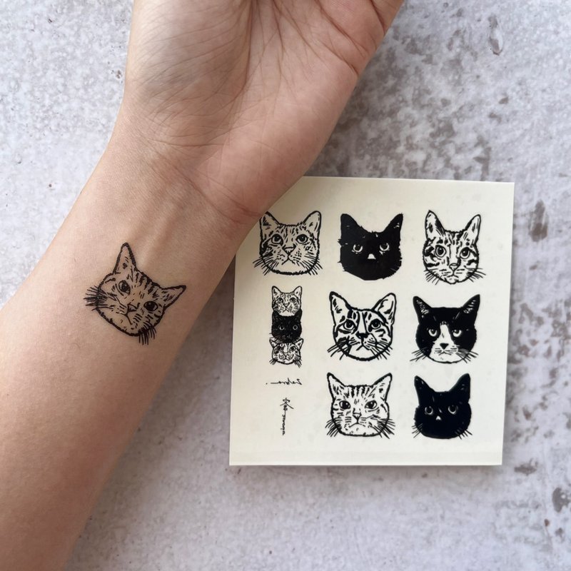 纹身贴纸-猫(大) - 纹身贴 - 纸 