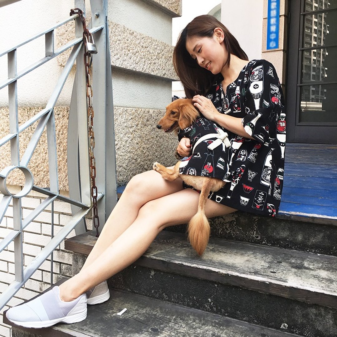 【Anna Nina】宠物亲子装 黑耀清酒家长服 - 衣/帽 - 棉 