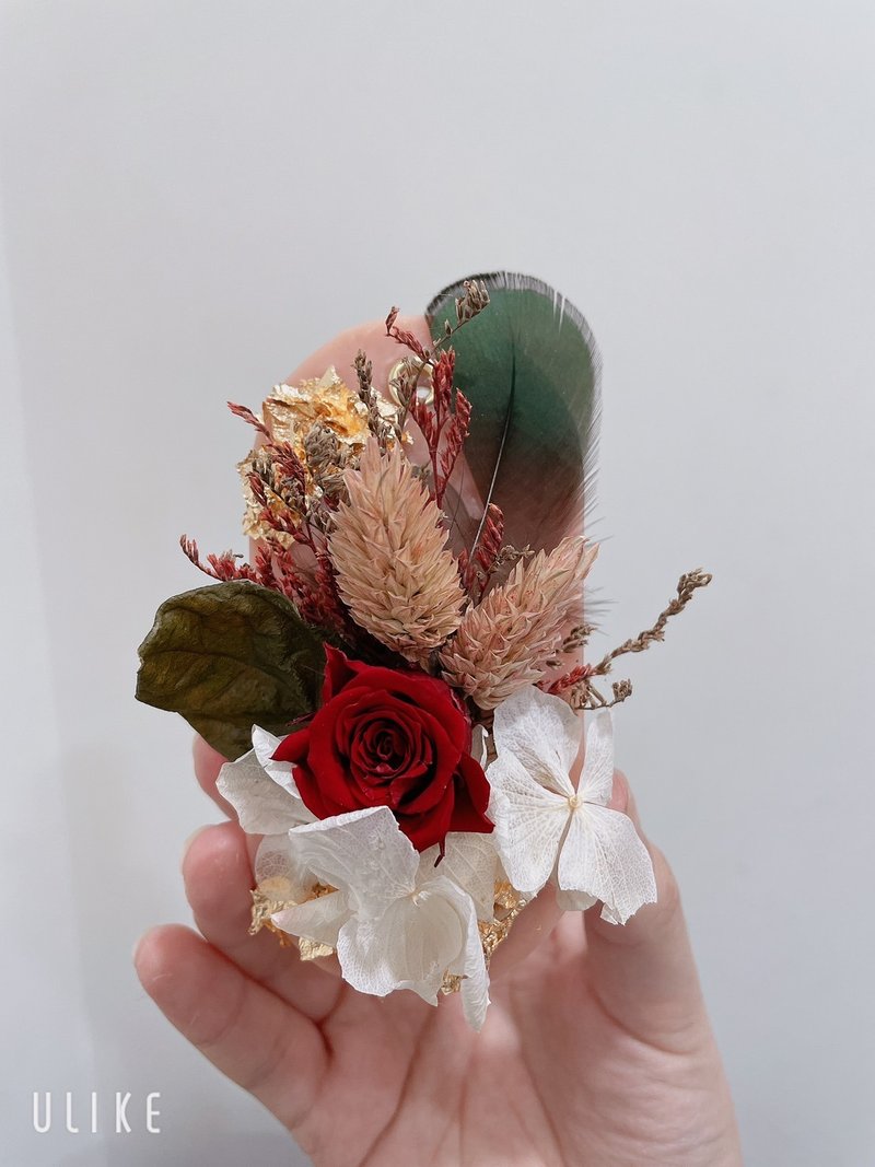 韩系永生花扩香花片 - 香薰/精油/线香 - 蜡 红色