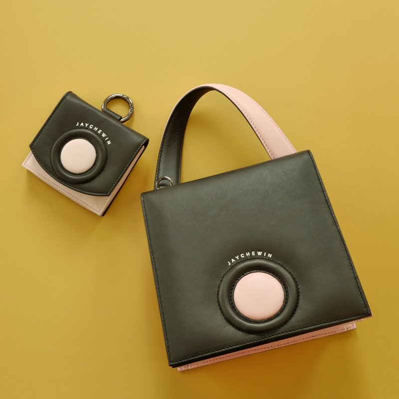 Special Set 25% Discount - Hello with Hello Mini - Bag and Wallet Set - 手提包/手提袋 - 真皮 多色