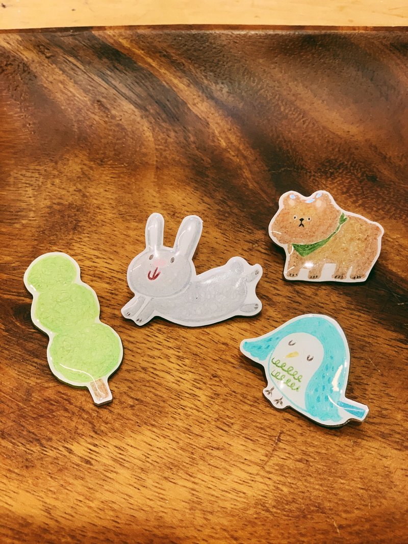 【可许愿日期】色铅笔插画+热缩片实验室/森林里的动物们-简v老师 - 插画/绘画/写字 - 纸 