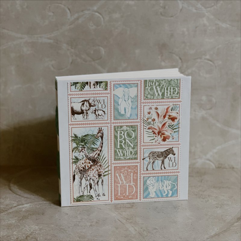 非洲动物 法式手工书 - 笔记本/手帐 - 纸 