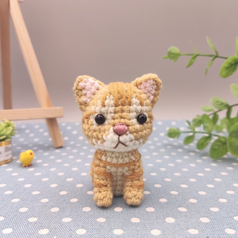 【现货】 小小一只 橘猫 纯手工 钩针编织娃娃 - 玩偶/公仔 - 其他人造纤维 橘色