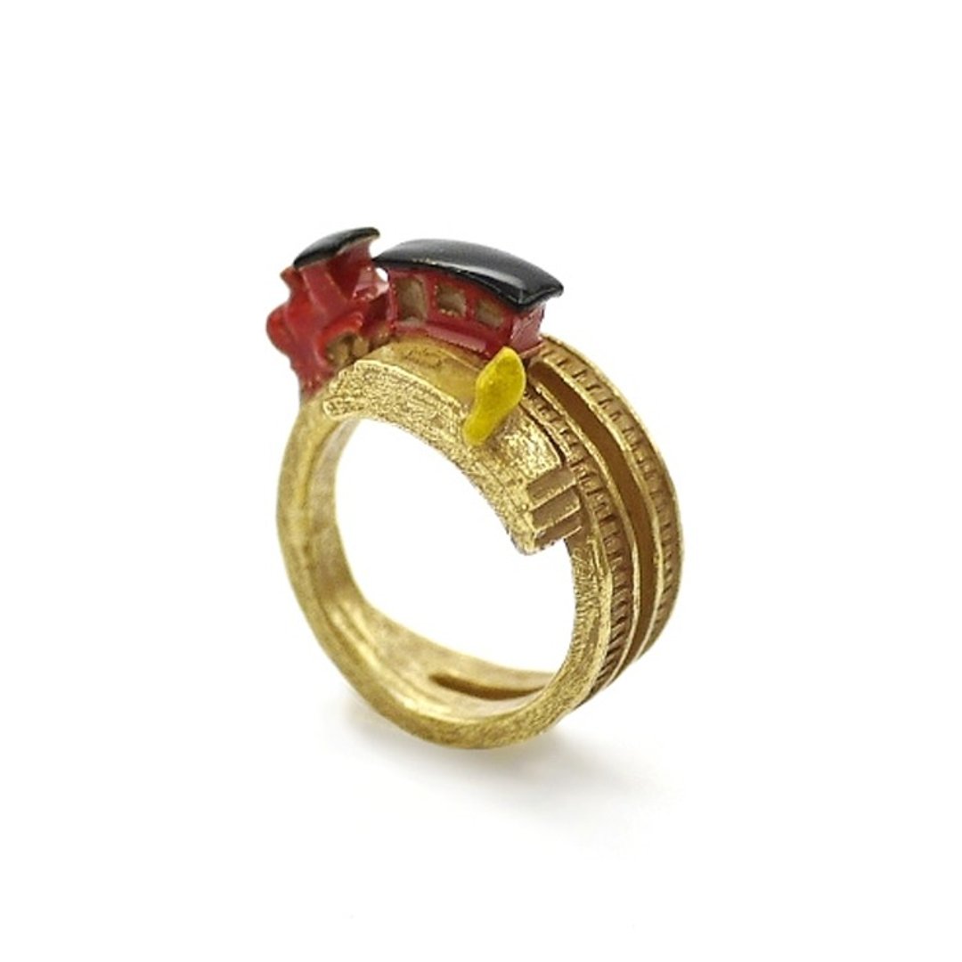 Express Ring express ring / ring RN 119 - 戒指 - 其他金属 红色