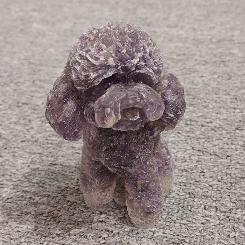 紫晶 碎石 水晶 贵妇犬 - 摆饰 - 水晶 