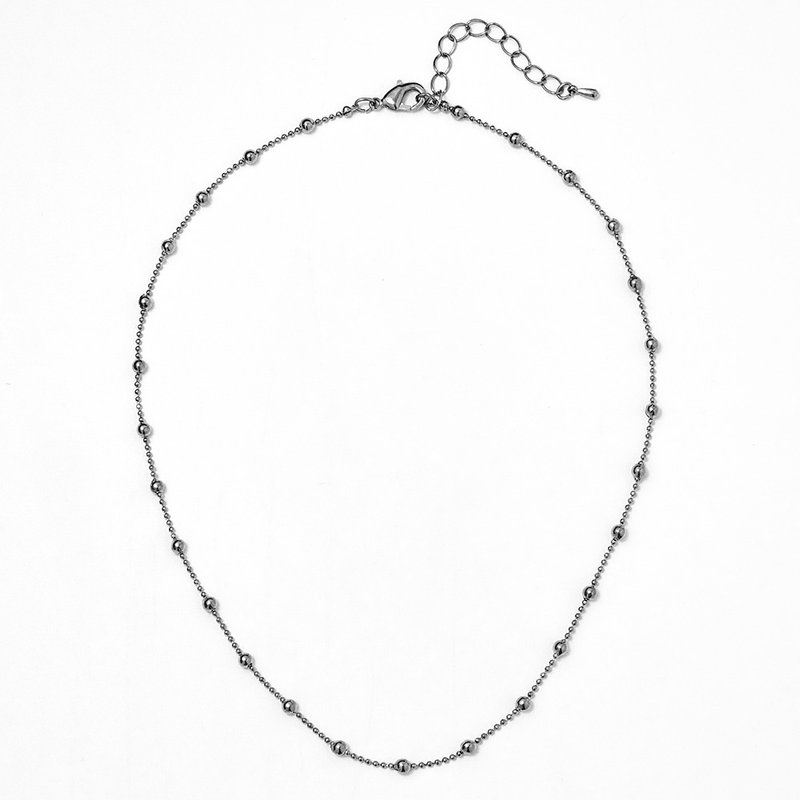 迷你球链项链银 - 项链 - 铜/黄铜 银色