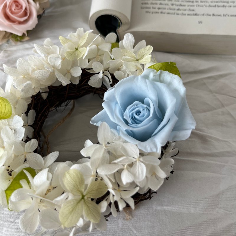 花的圆舞曲永生花圈_贰伍花坊 - 干燥花/捧花 - 植物．花 