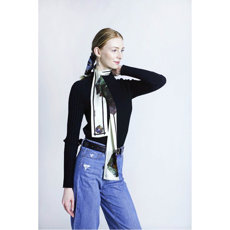 【Pinkoi 线下活动预购商品】COLE COOL原创GEM真丝围巾头巾丝巾 - 丝巾 - 丝．绢 多色