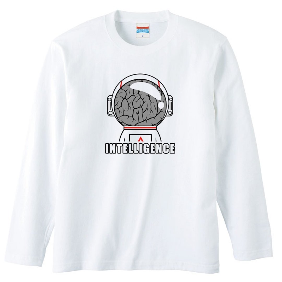 Long sleeve T-shirt / INTELLIGENTSIA - 男装上衣/T 恤 - 棉 白色