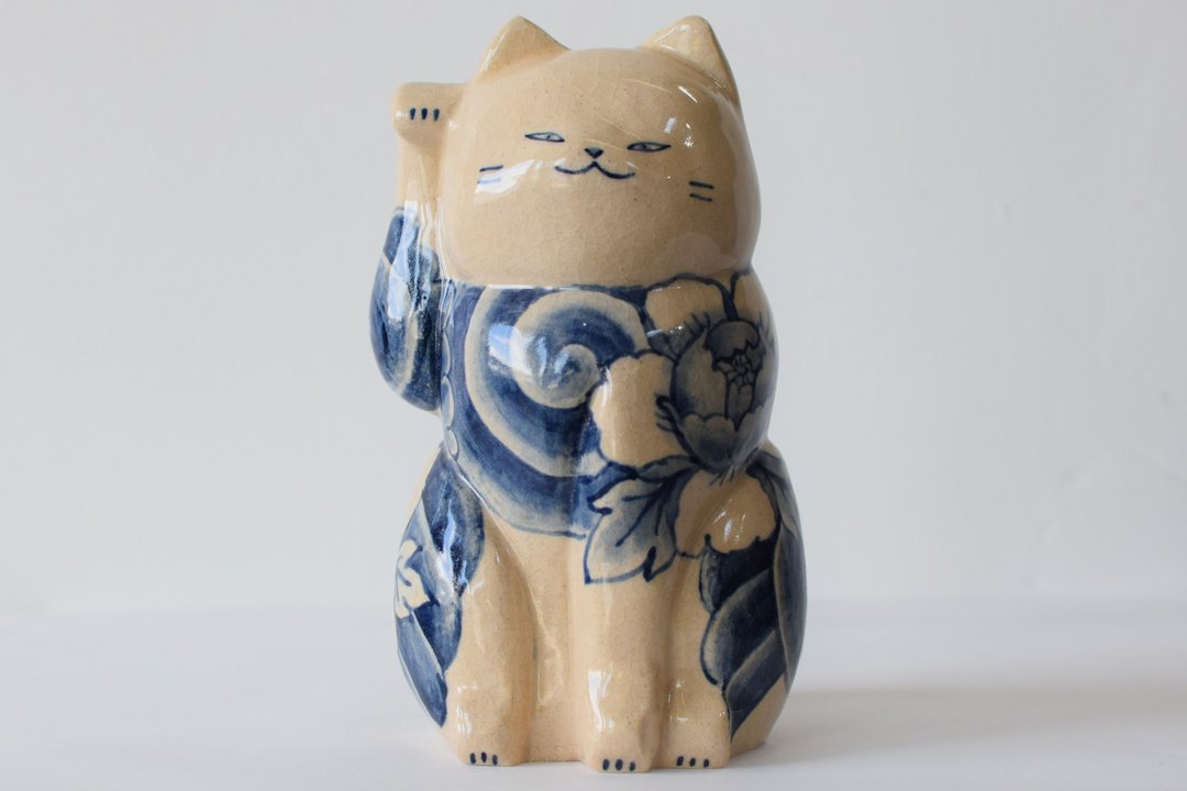 招财猫狮子 - 摆饰 - 陶 