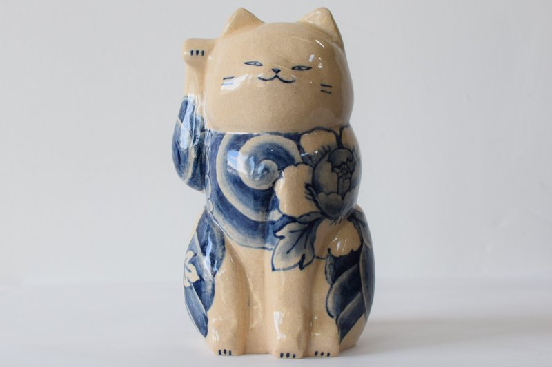 招财猫狮子 - 摆饰 - 陶 