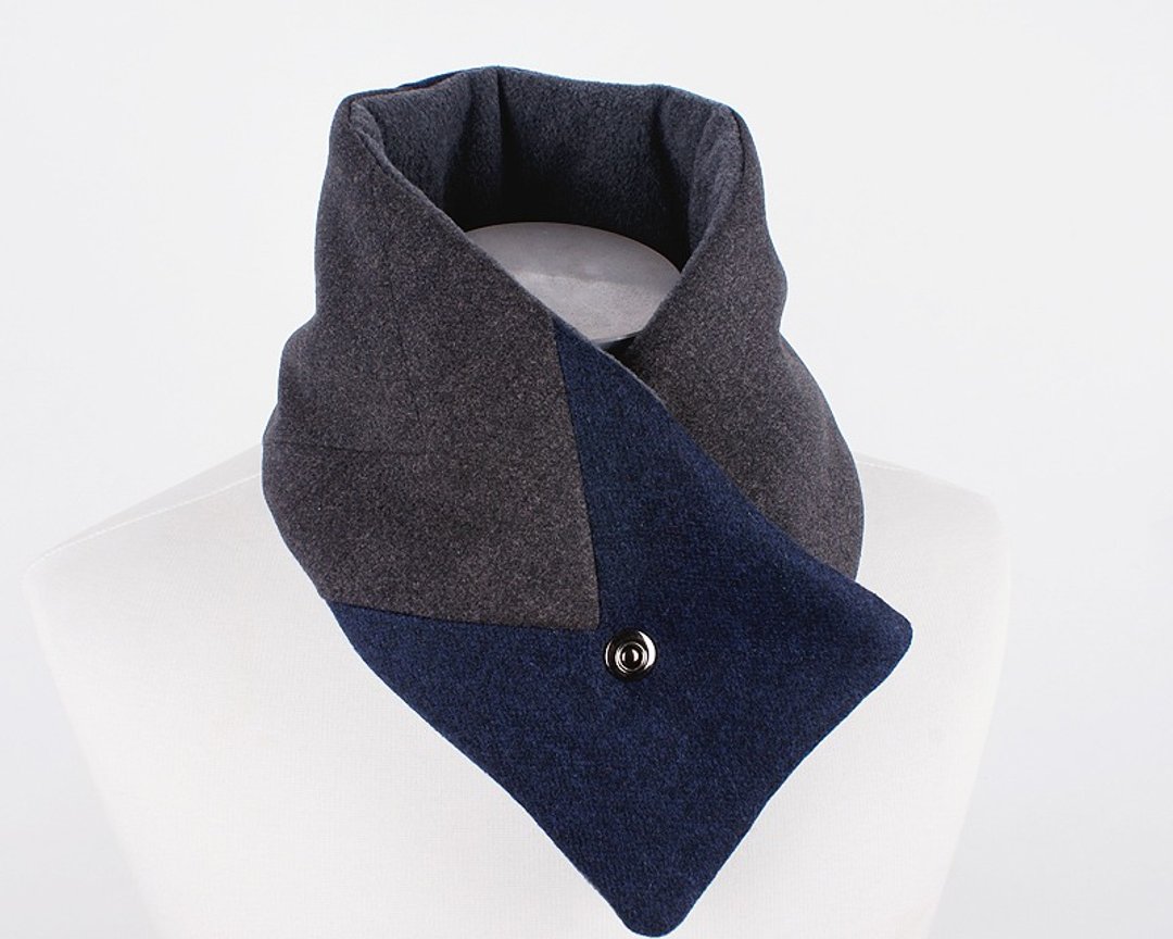Englishman muffler wrap - 丝巾 - 其他材质 灰色
