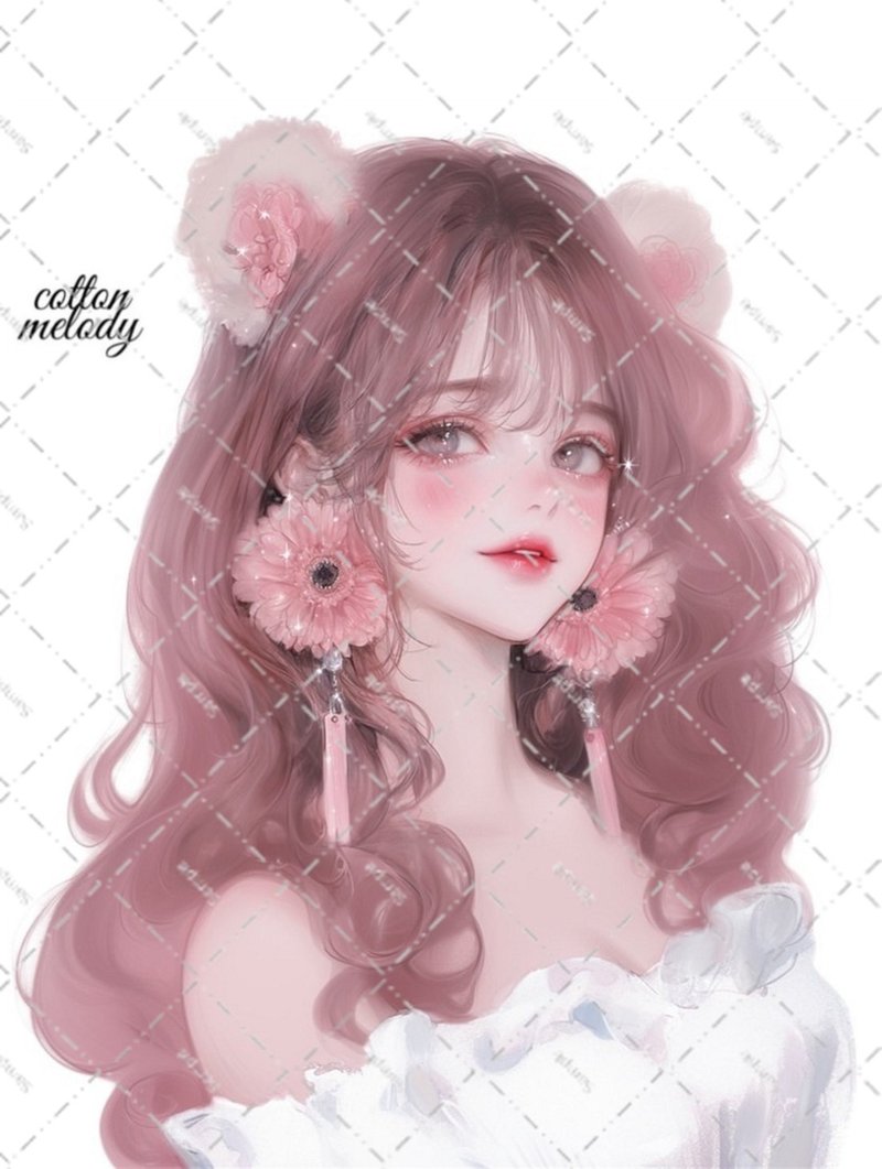 原创贴纸 no.6171 人物贴纸 原创贴纸 女孩贴纸 原创人物贴纸 - 贴纸 - 纸 