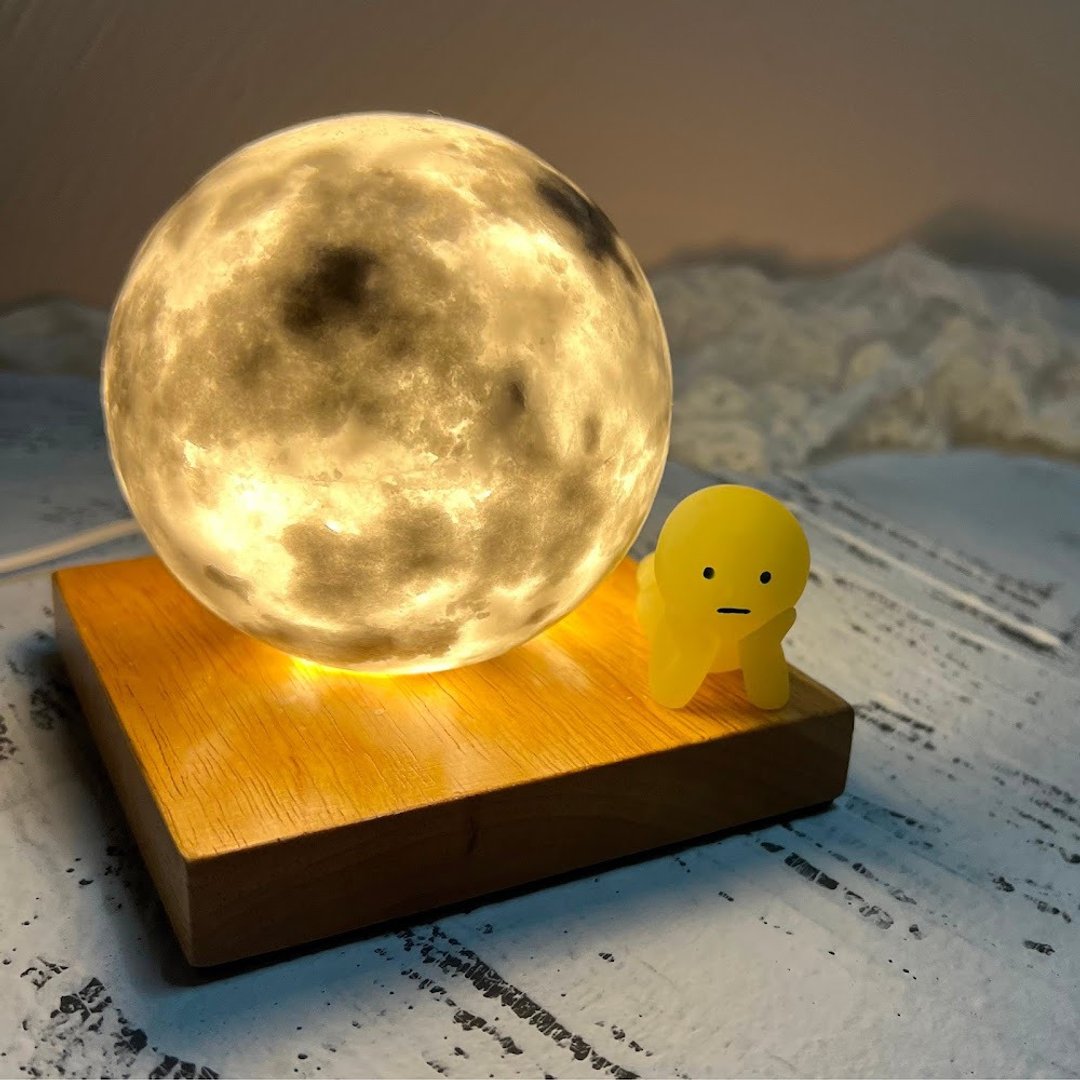圣诞礼物 - 月球小夜灯 USB供电款 - 灯具/灯饰 - 蜡 白色