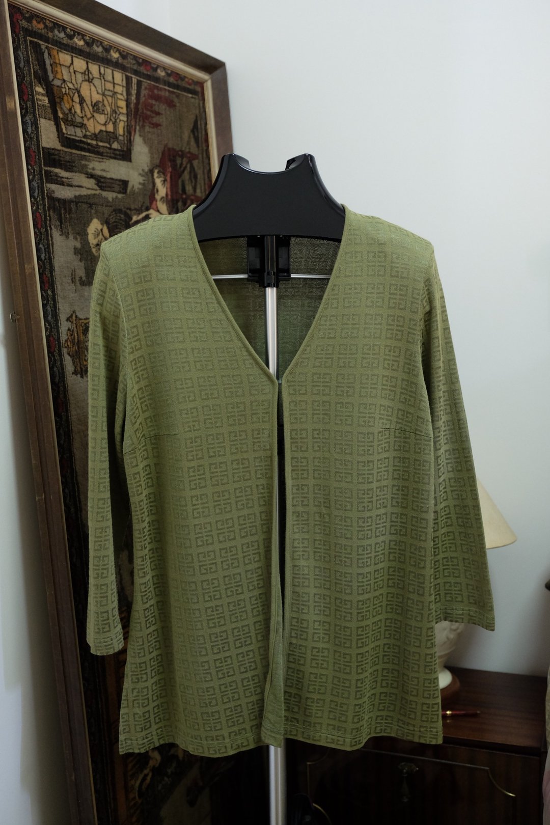 Vintage 90s Givenchy Glamour Monogram Cardigan - 女装上衣 - 棉 