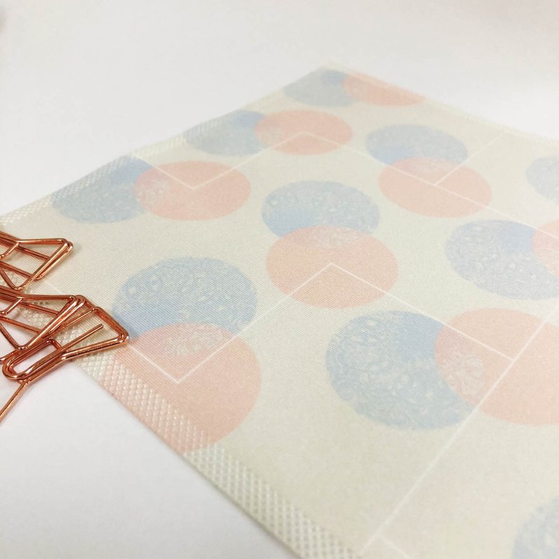 擦拭布/拭镜布/眼镜布/超细纤维/粉蓝圈款 - 眼镜盒/眼镜布 - 聚酯纤维 