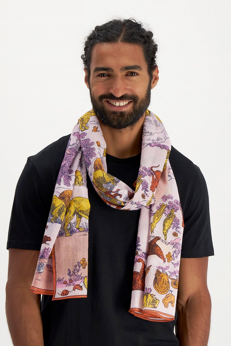 【INOUI EDITIONS】REVERIE 纯棉围巾 / LILAC - 围巾/披肩 - 棉．麻 多色