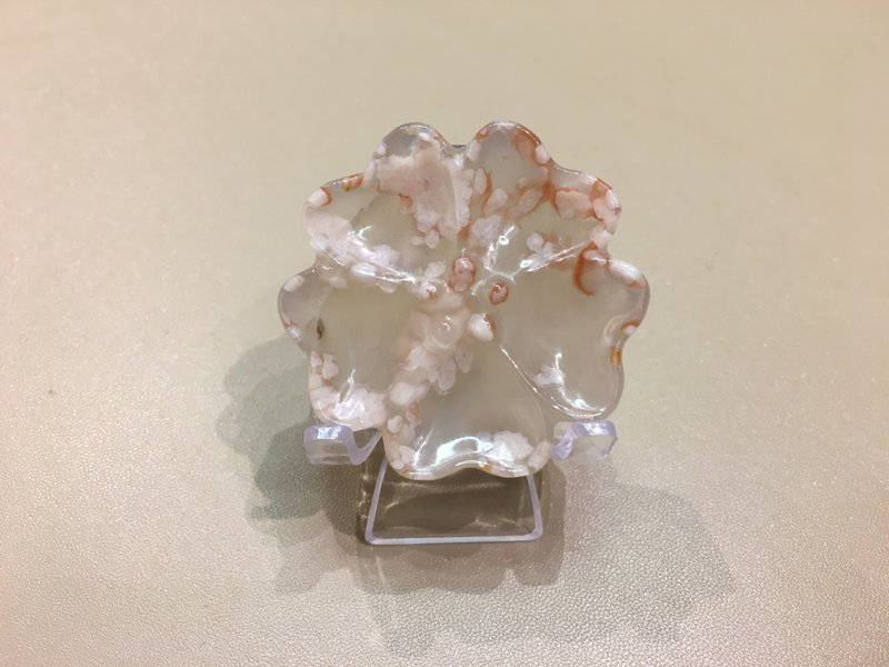 樱花玛瑙花形摆件 - 令人开心快乐的宝石 办公室小物 - 摆饰 - 水晶 