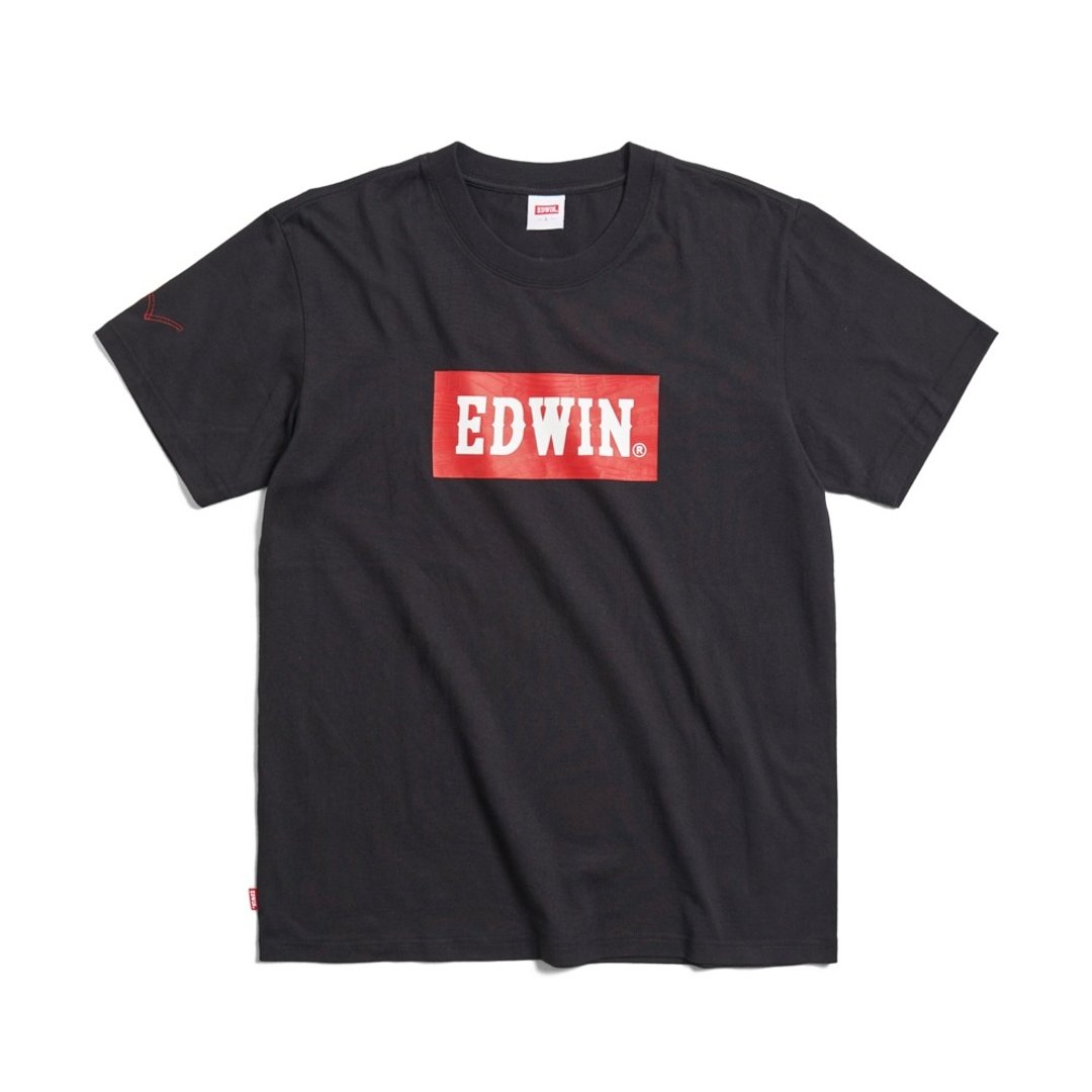 EDWIN 男装 音乐红印花短袖 T 恤 (黑色) #上衣 - 男装上衣/T 恤 - 棉 黑色