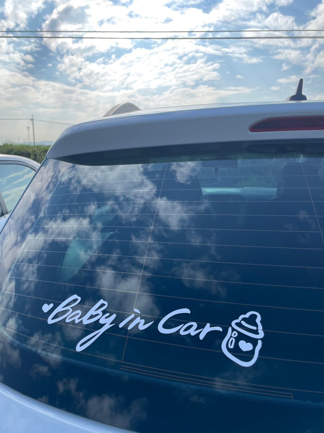 Baby In Car 车贴 车贴纸 防水贴纸 - 贴纸 - 其他材质 白色