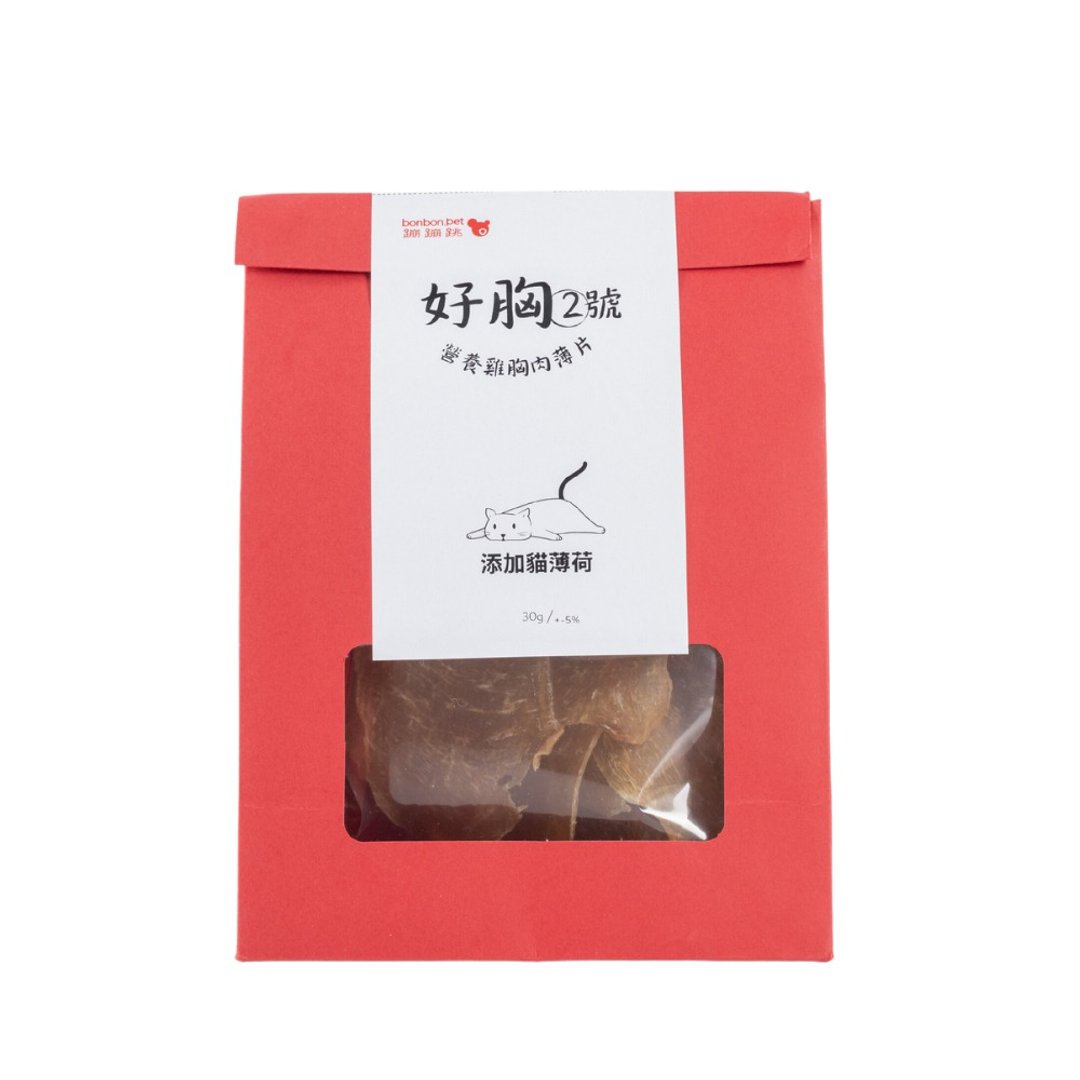 蹦蹦跳好胸2号猫薄荷鸡胸肉薄片 - 零食/点心 - 纸 红色