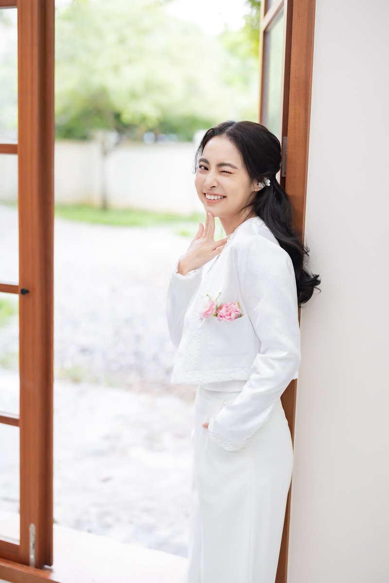 FLORA蕾丝两穿双面外套  长袖/半袖       轻婚纱首选 - 女装休闲/机能外套 - 其他材质 白色