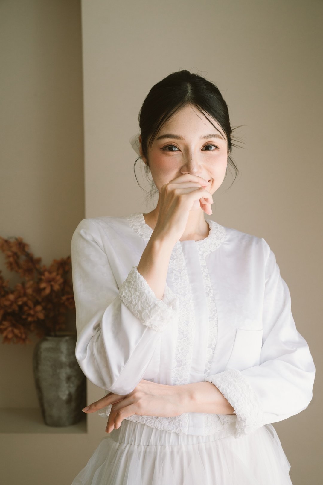 FLORA蕾丝两穿双面外套  长袖/半袖       轻婚纱首选 - 女装休闲/机能外套 - 其他材质 白色