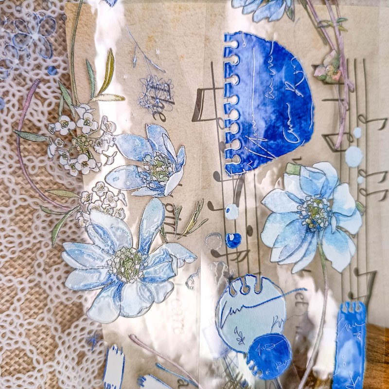 EE147_琉璃精靈 / 裝飾膠帶 - 纸胶带 - 塑料 多色