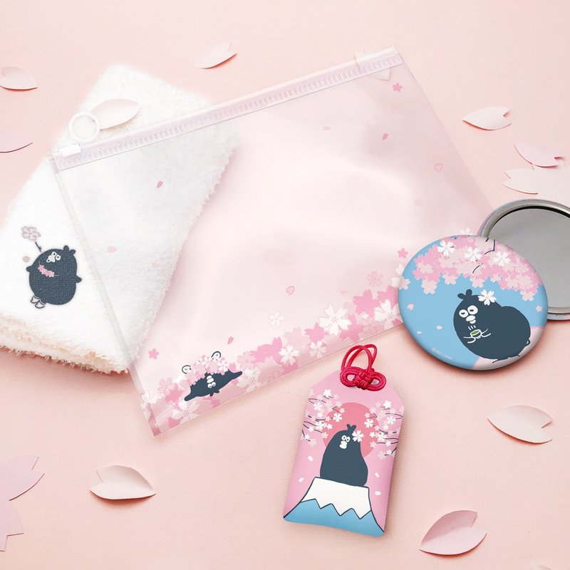 JzFun / 奥乐鸡 樱花生活用品组 - 化妆包/杂物包 - 塑料 粉红色