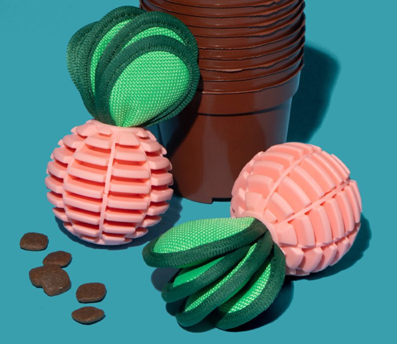 【糖果/萝卜】宠物发声陪伴/漏食益智玩具 - 玩具 - 其他材质 橘色