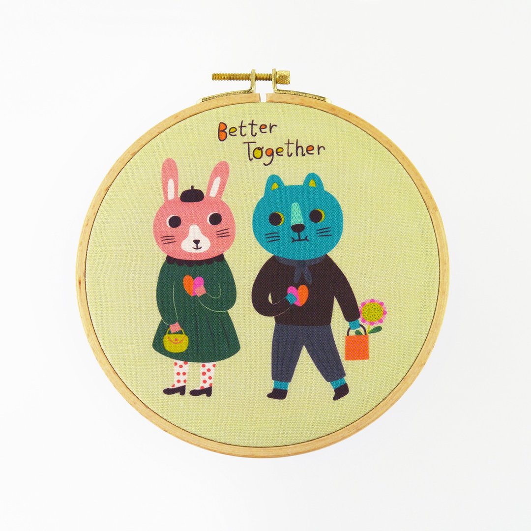 Better Together 当我们在一起复制画 刺绣框 艺术摆设 - 摆饰 - 棉 多色