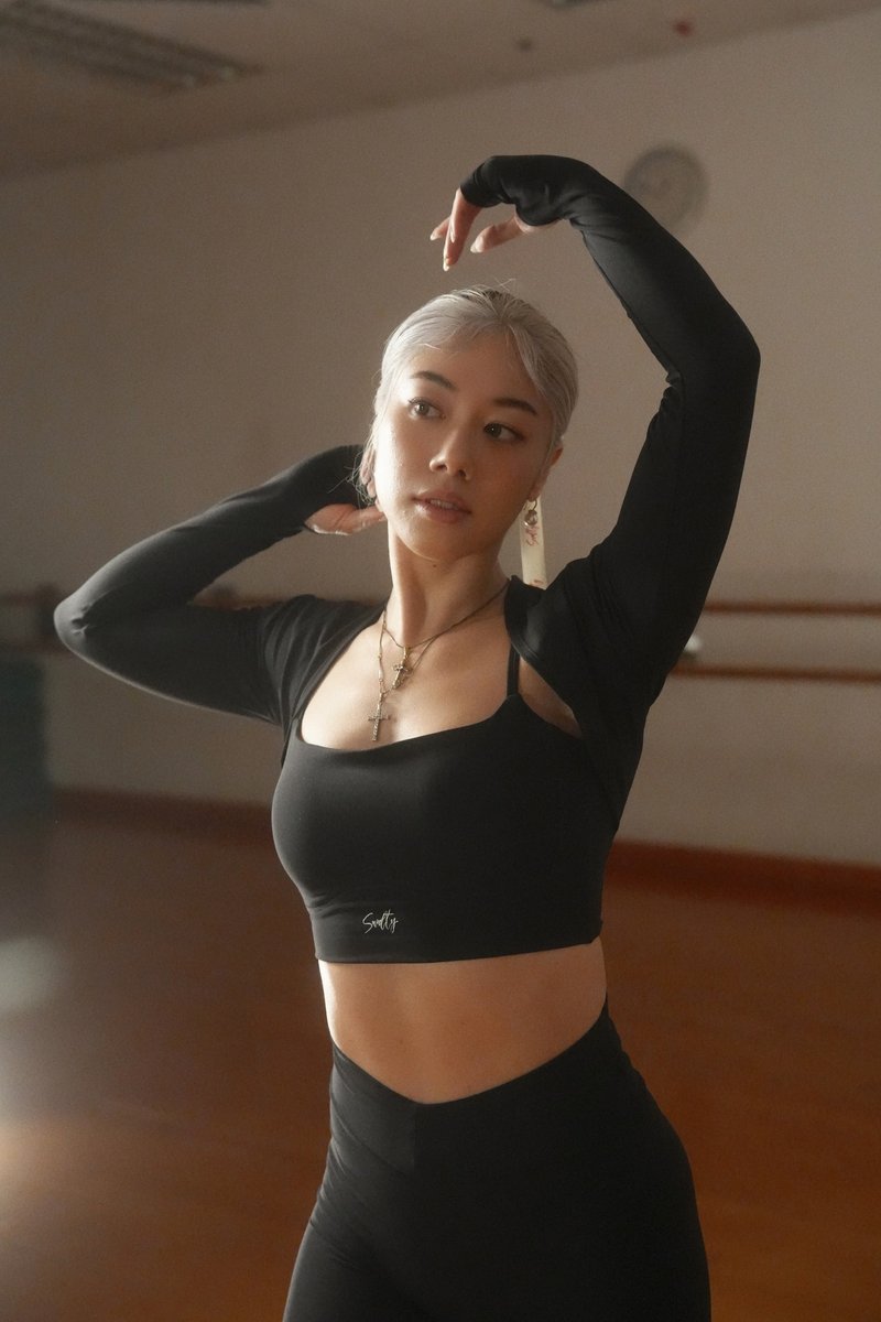 【百搭】短版运动外套 - 男装外套 - 其他人造纤维 黑色