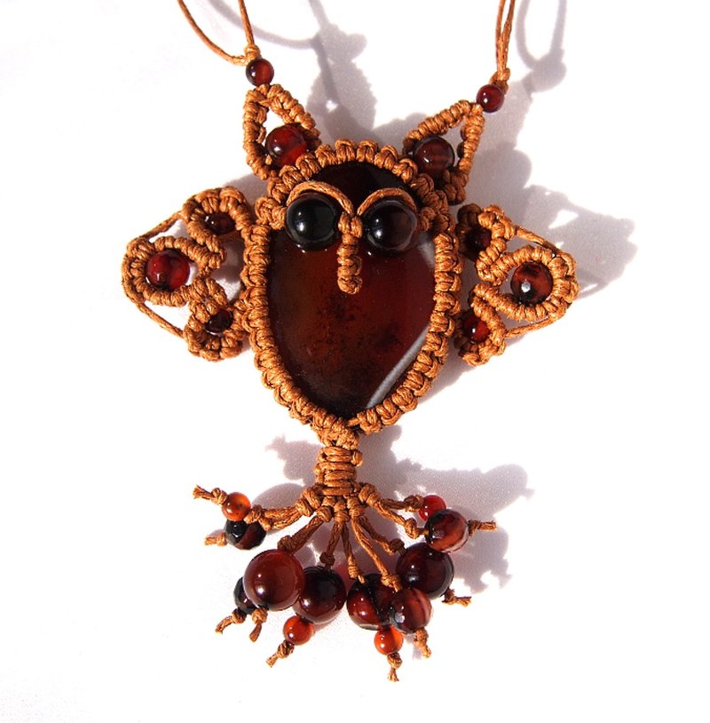 花边猫头鹰图案，花边吊坠猫头鹰，微花边饰品教学 - 手工艺教程/工具书 - 其他材质 