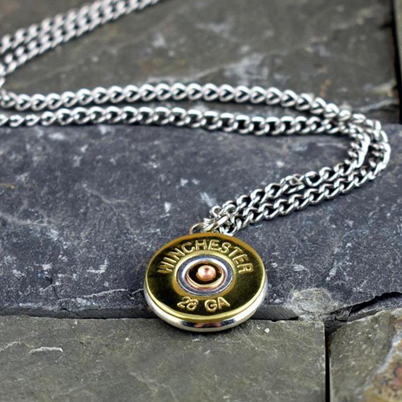 Bullet Designs 28口径散弹枪子弹项链/金属复古造型潮流个性项链 - 项链 - 其他金属 