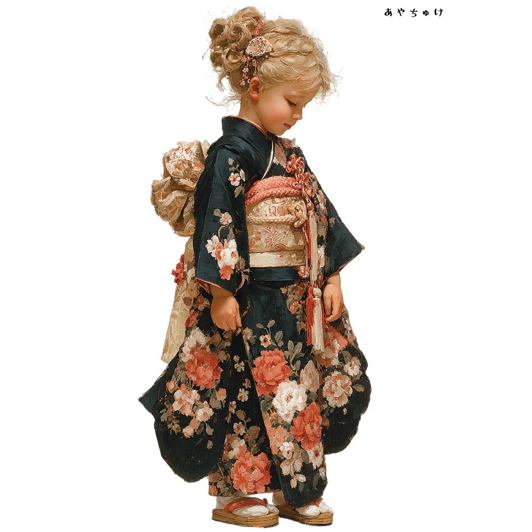 【12月新品4】07-114-0091 人物贴纸 和服复古 - 贴纸 - 纸 