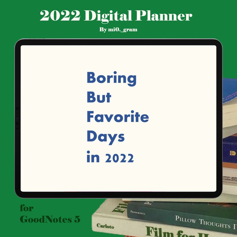 Digital Planner for GoodNote5 2022 -designed by mi0._gram - 电子手帐及素材 - 其他材质 