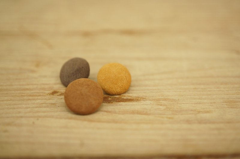 unsimple皮壳钮扣（本产品为加购品） - 其他 - 真皮 橘色