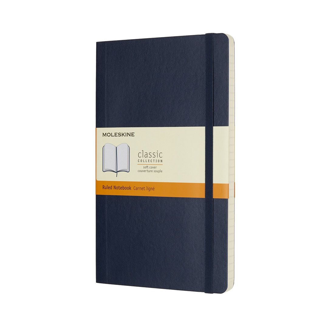_勿上架_MOLESKINE 经典宝蓝色软皮笔记本 L型 横线 - 笔记本/手帐 - 纸 蓝色