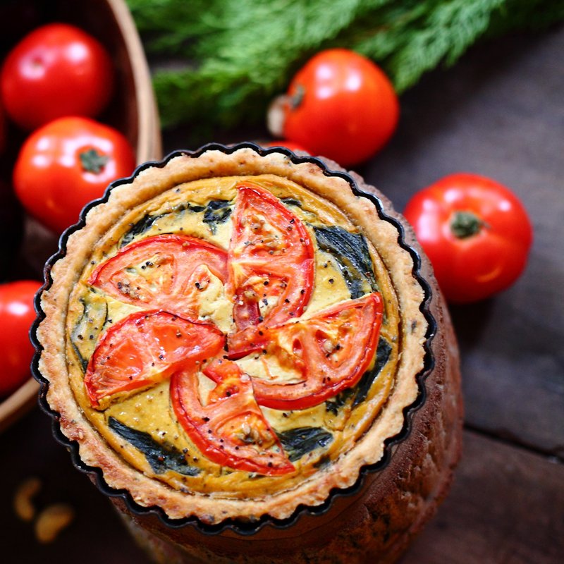 番茄黑盐咸派6寸⊛ handmade｜ vegan - 健康/养生 - 新鲜食材 