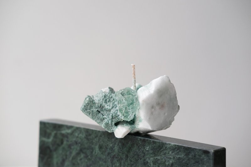 凿石砾矿石水晶造型香氛蜡烛 - 蜡烛/烛台 - 蜡 多色