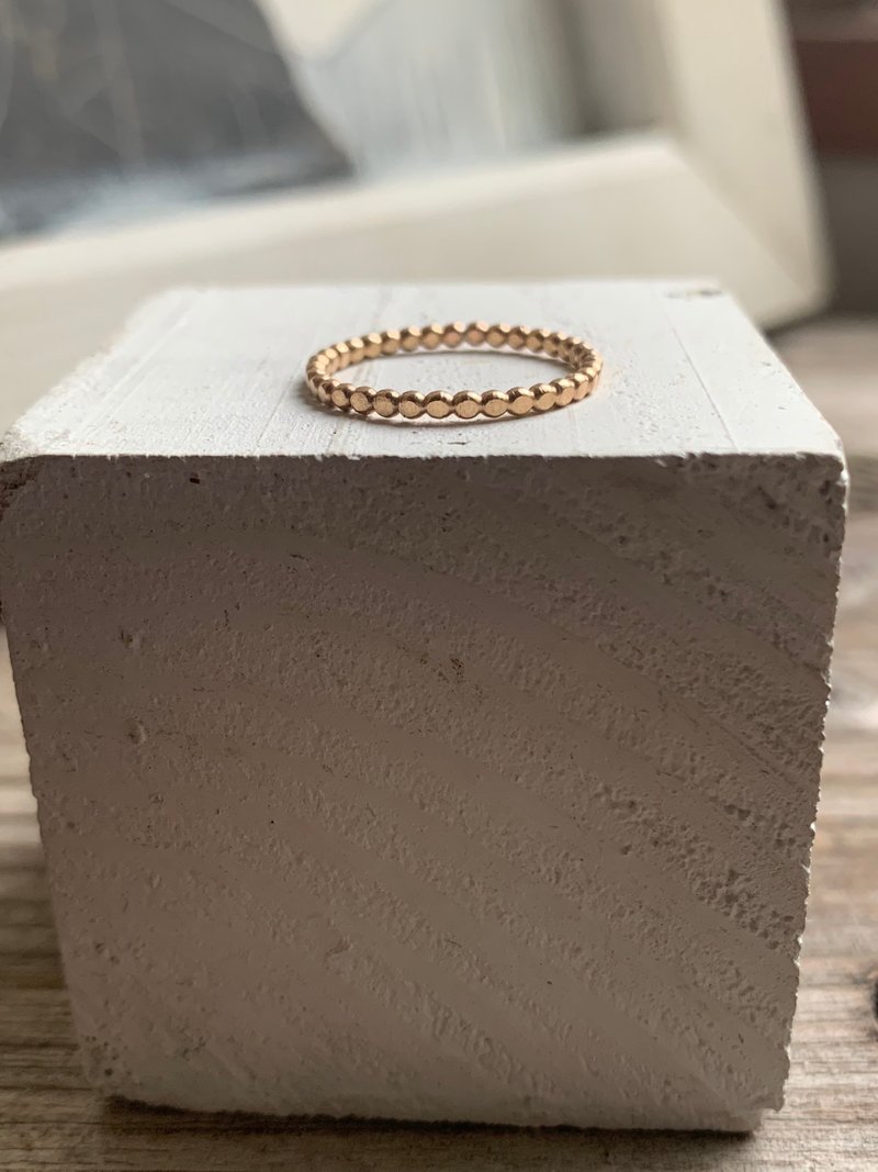 dot  ring - 戒指 - 其他金属 金色