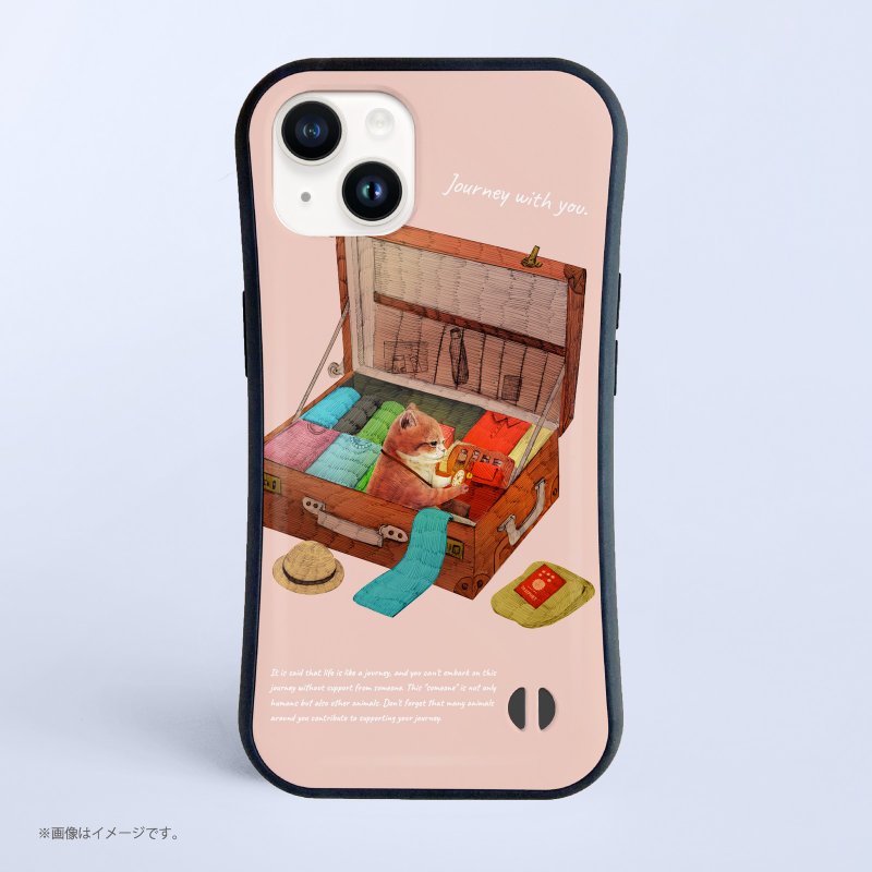 与你同行 / 耐冲击握把 iPhone 手机壳 - 手机壳/手机套 - 塑料 白色