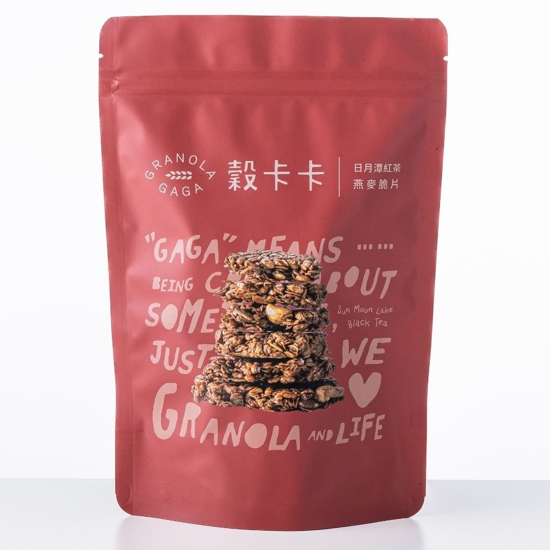 【谷卡卡经典 - 日月潭红茶】坚果燕麦脆片 - 谷物麦片 - 新鲜食材 红色
