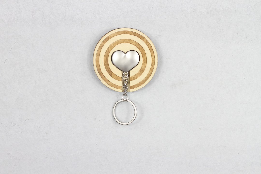 Key House 归心似箭(金属) <圣诞礼物 钥匙圈 客制化 收纳> - 摆饰 - 木头 咖啡色