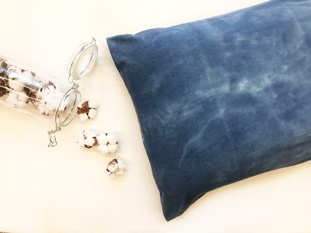 有机棉蓝染枕头套 Organic Cotton - 寝具 - 棉 蓝色