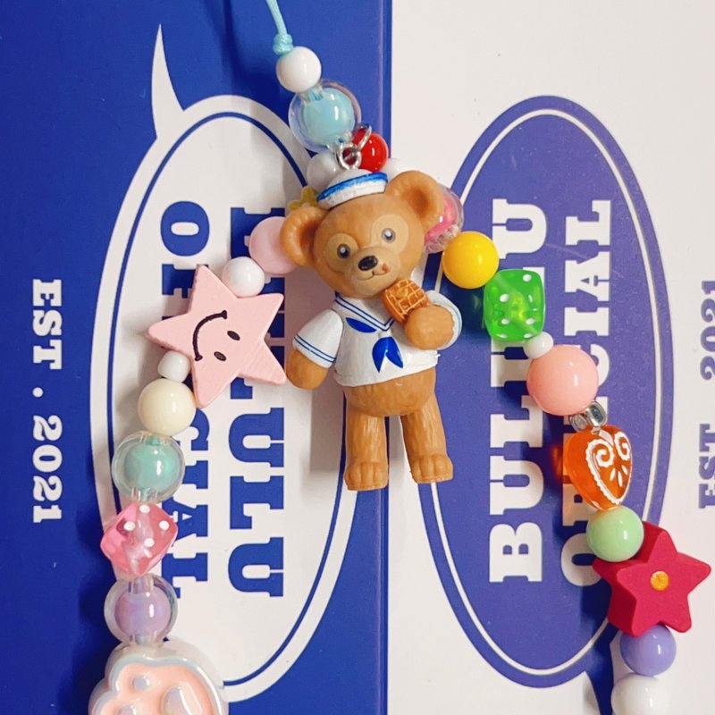 原创Duffy糖果串珠手机链 - 挂绳/吊绳 - 塑料 