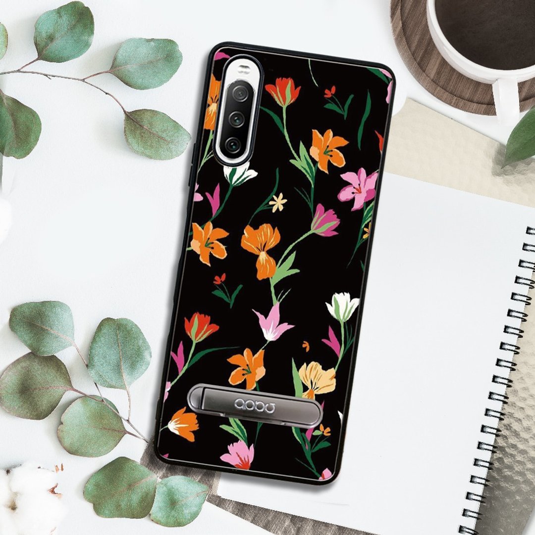 Sony Xperia 10 IV 减震立架手机壳-花语-花草集 - 手机壳/手机套 - 其他材质 多色