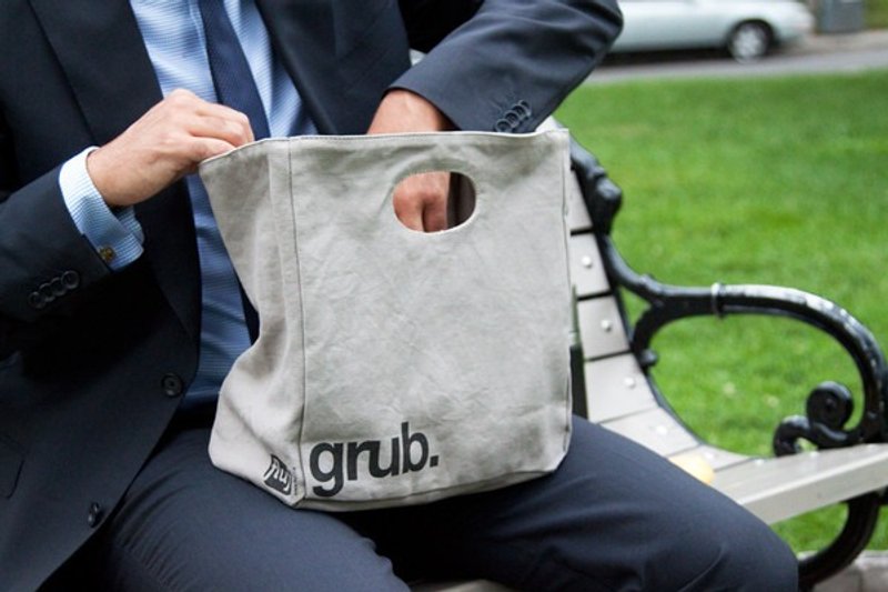 【加拿大Fluf有机棉】随手袋--(大容量) - 手提包/手提袋 - 棉．麻 灰色