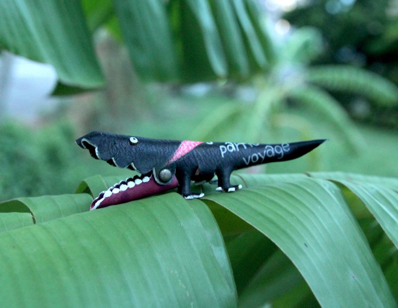 逃跑人生 鳄鱼来了！仅此一款 - 其他 - 真皮 黑色